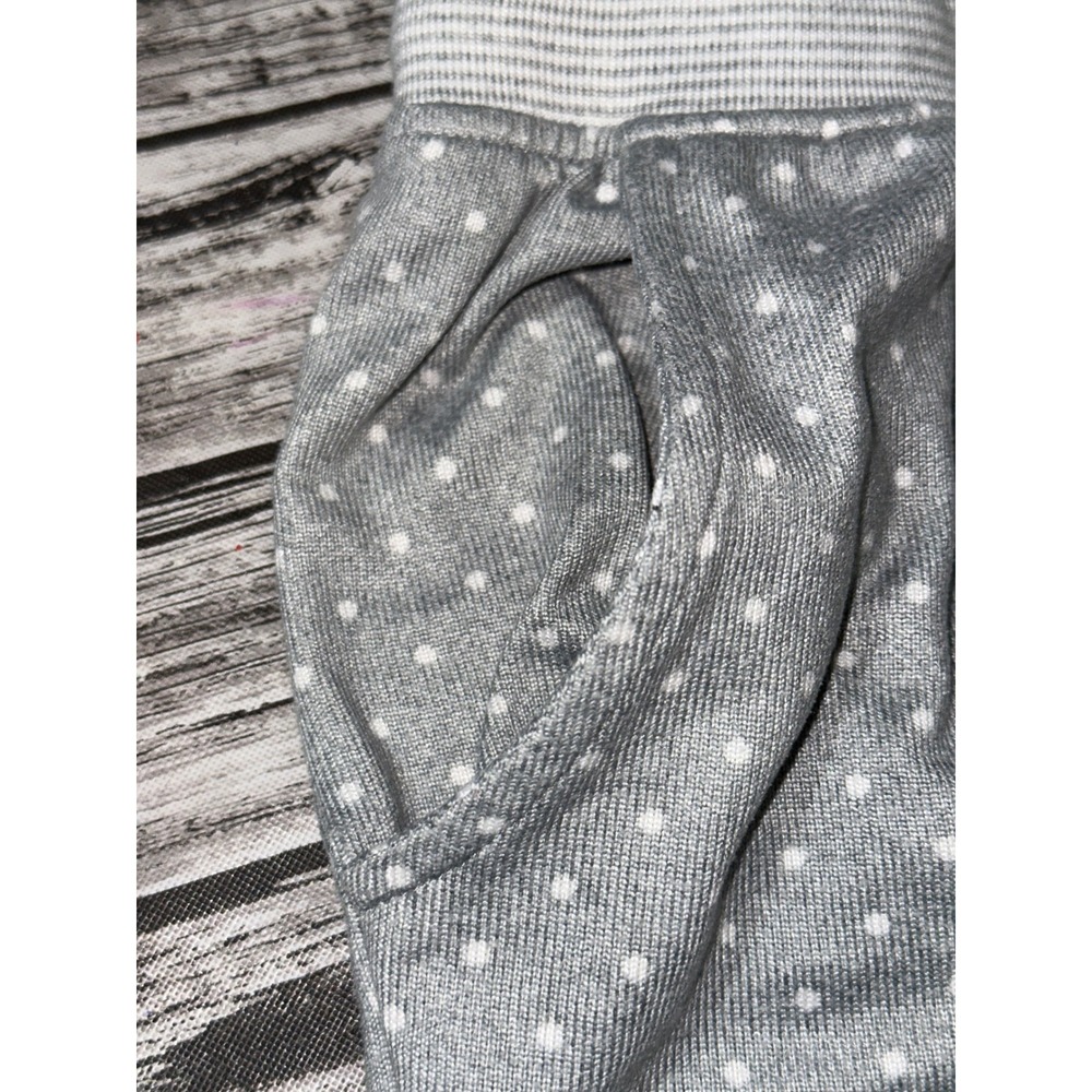 Lauren Ralph Lauren Small Polka Dot 2 Piece Pajama Set Gray - Picture 7 of 9